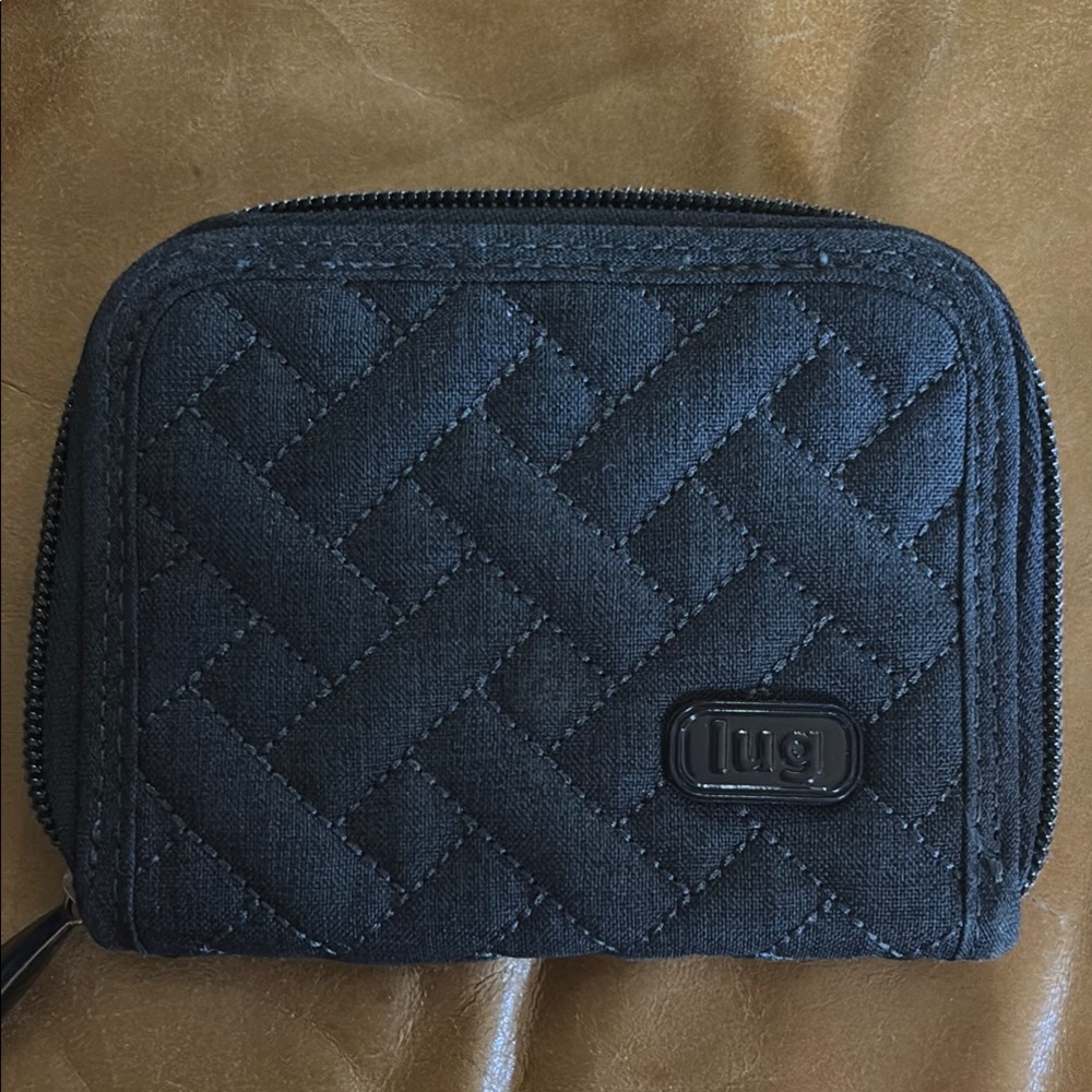 Lug Gray Woven Pattern Wallet